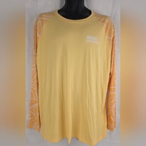 Mad Pelican Swirl On Edges Sun Kicker Raglan UV Rash Guard Size XL BV-2107